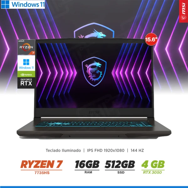 MSI Gaming Thin A15 B7UC