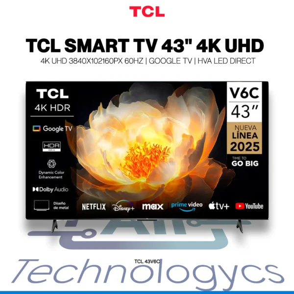 Televisor TCL 43V6C