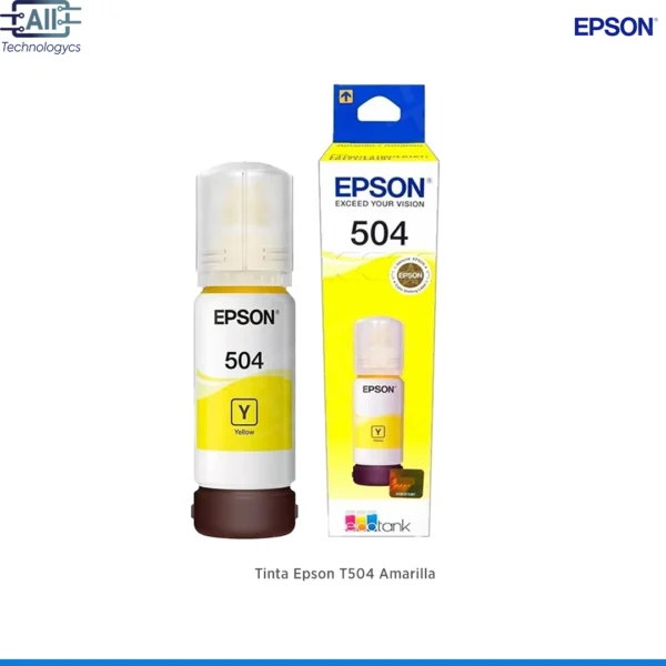 Tinta Epson T504 Amarilla